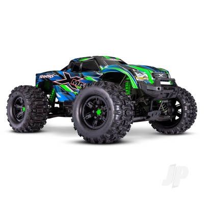 X-Maxx Belted 1:6 8S 4WD Electric Monster Truck, Green (+ TQi 2-ch, VXL-8s, Velineon 1200XL, TSM, Belted Tyres)