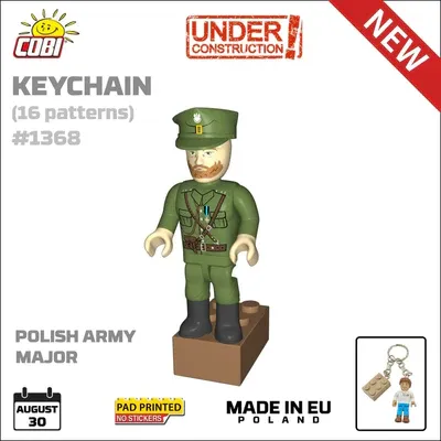Military Cobi 1/35 1939 Polish Army Major Figure Keyring (1/35)