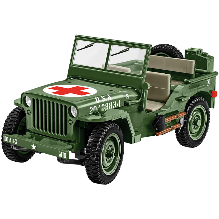 Military Cobi 1/12 Willys MB Medical Jeep (1/12)