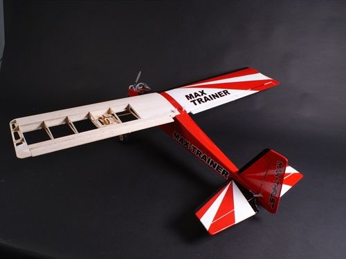 Max-Thrust Pro-Built Balsa Trainer Uncovered - 32 IC or Elec