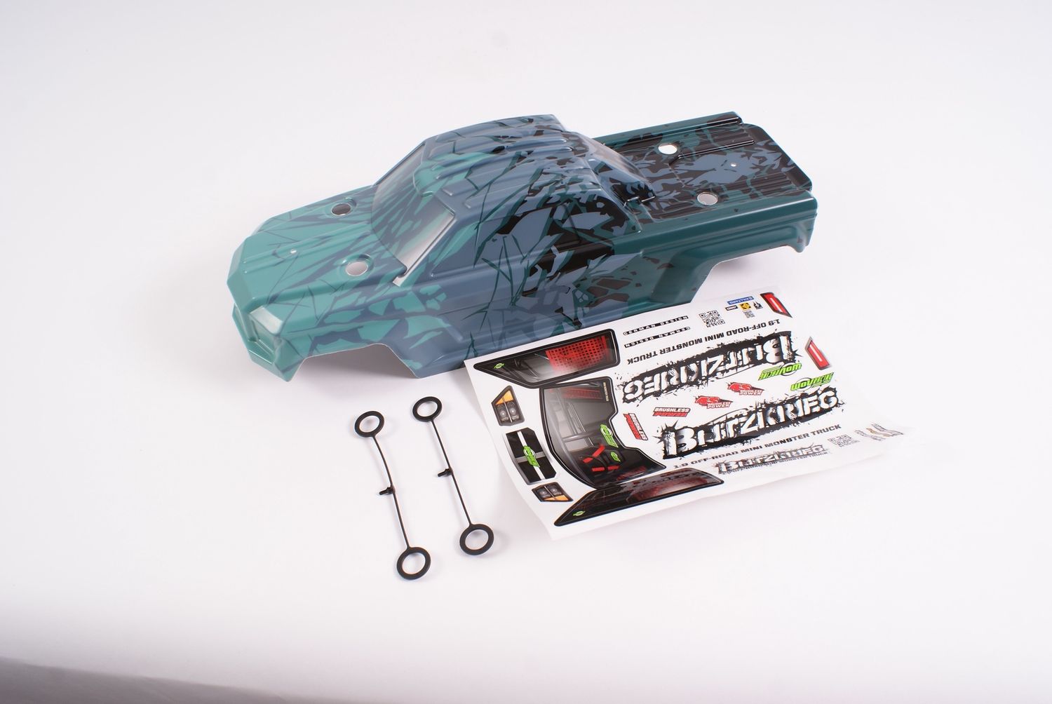 Wov Racing 1/9th Mustang Blitzkreg Blue Bodyshell