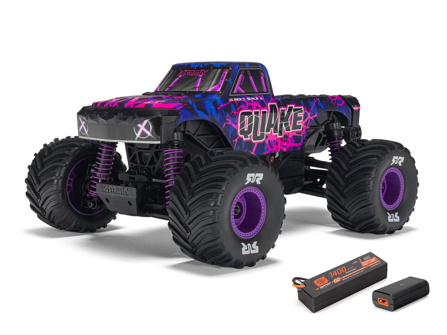 1/16 QUAKE GROM 4X4 RTR Monster Truck Purple