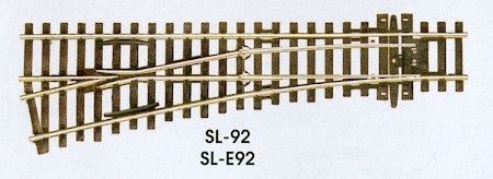 Small radius left hand turnout (OO)