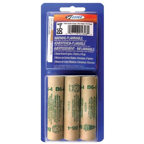 Estes B4-6 Rocket Motors (3-Pack)