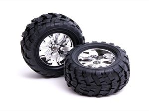 Wheel And Tyre Chrome (Pair)