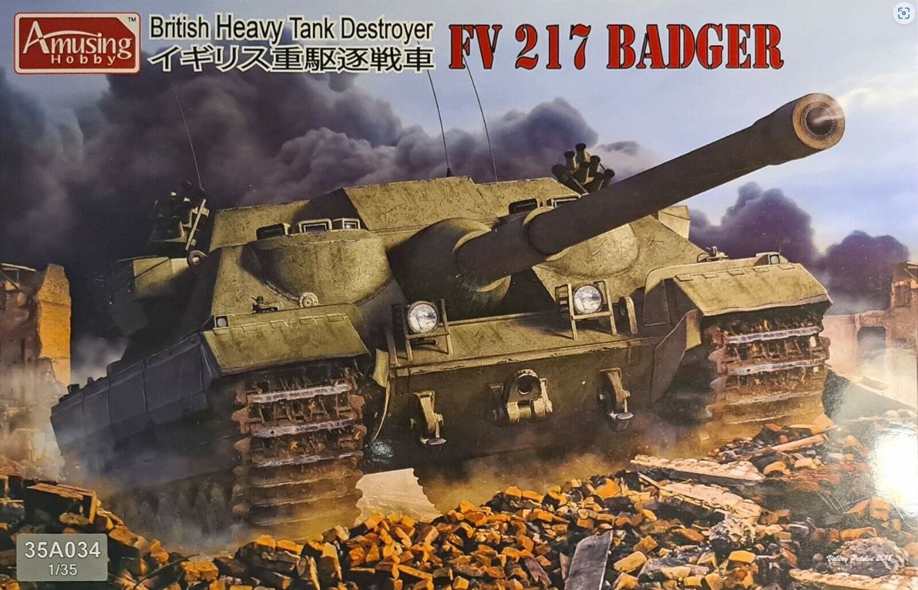 Military Amusing Hobby 1/35 FV217 Badger Heavy Tank Destroyer