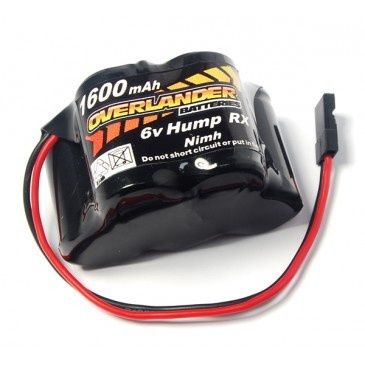 Overlander Nimh Battery Pack 2/3 AF 1600mah 6v RX Hump
