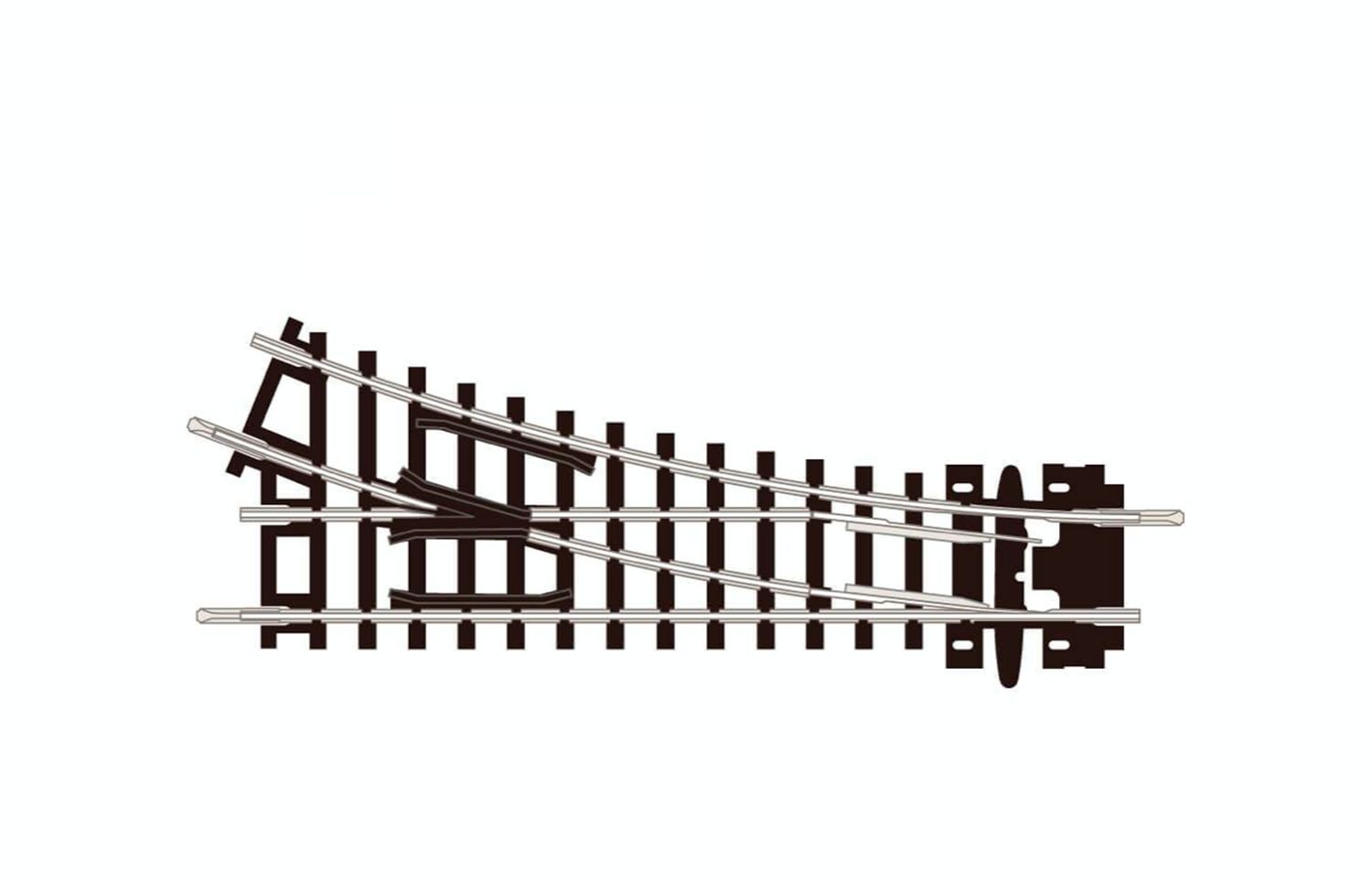 Setrack right hand turnout (N)