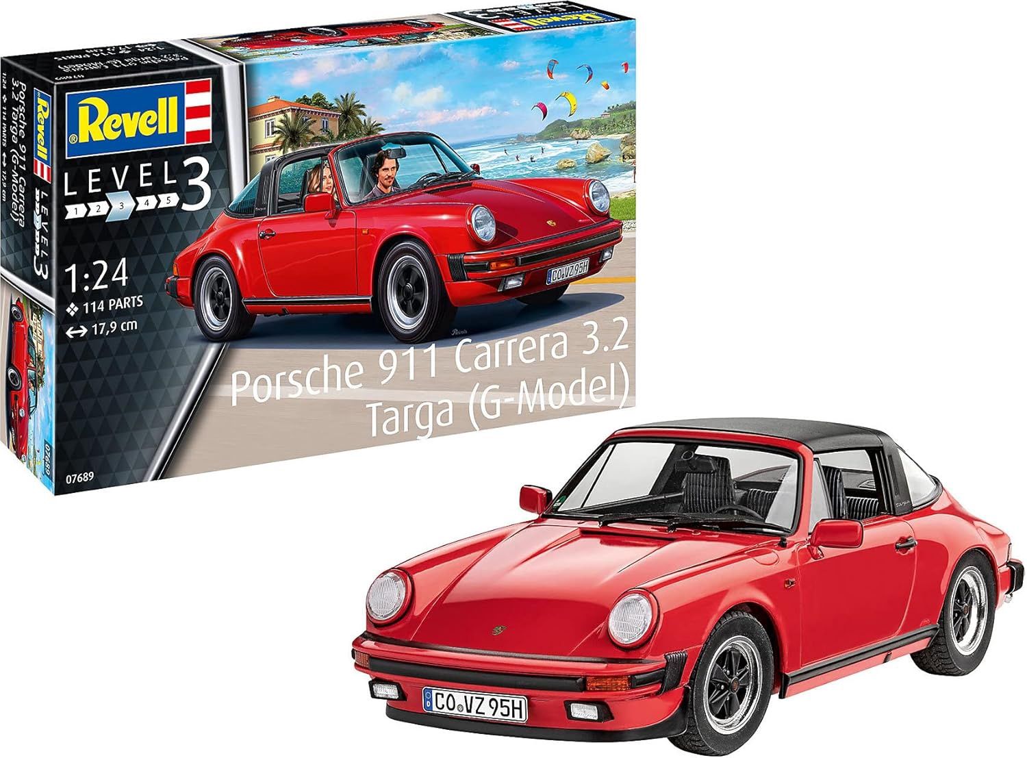 Cars, Bikes and Trucks Revell 1/24 Porsche 911 Carrera 3.2 Targa (G-Model)
