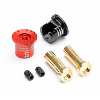 Aluminium Heatsink Plug Grips with 5mm Bullet Connectors