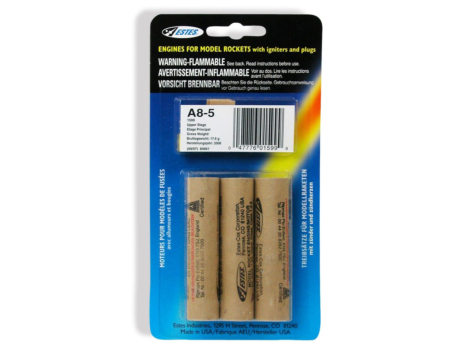 Estes A8-5 Rocket Motors