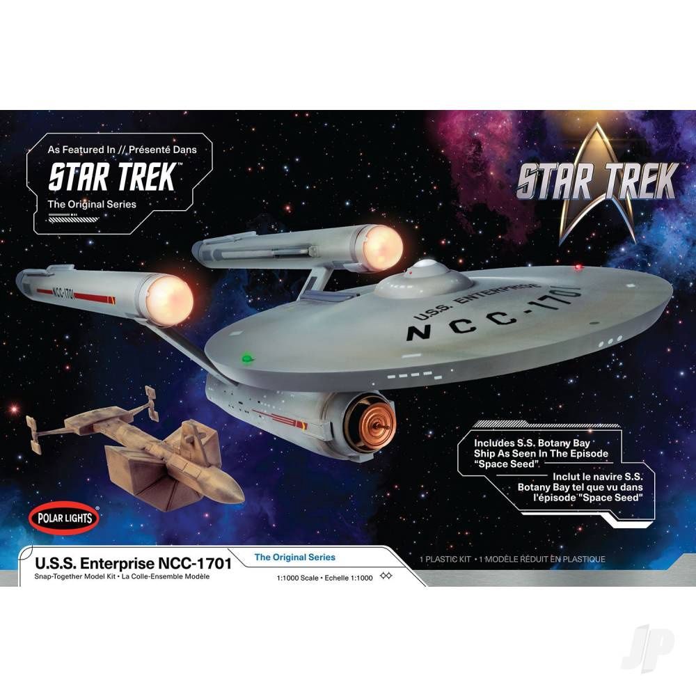 Space, Sci-Fi and TV Polar Lights 1/1000 Star Trek: The Original Series U.S.S. Enterprise NCC-1701 (Snap)