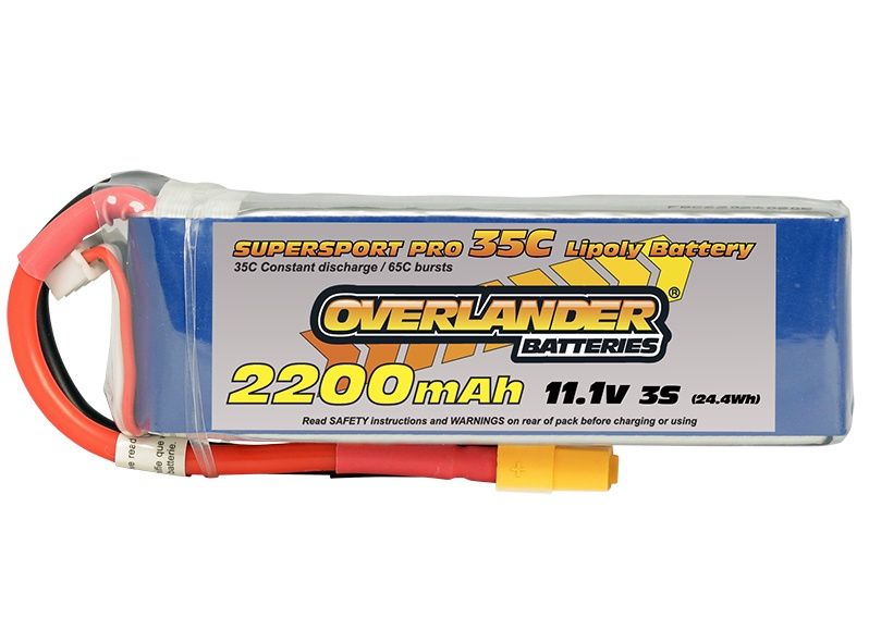 Supersport 2200mah 11.1v LiPo (XT60 Connector)