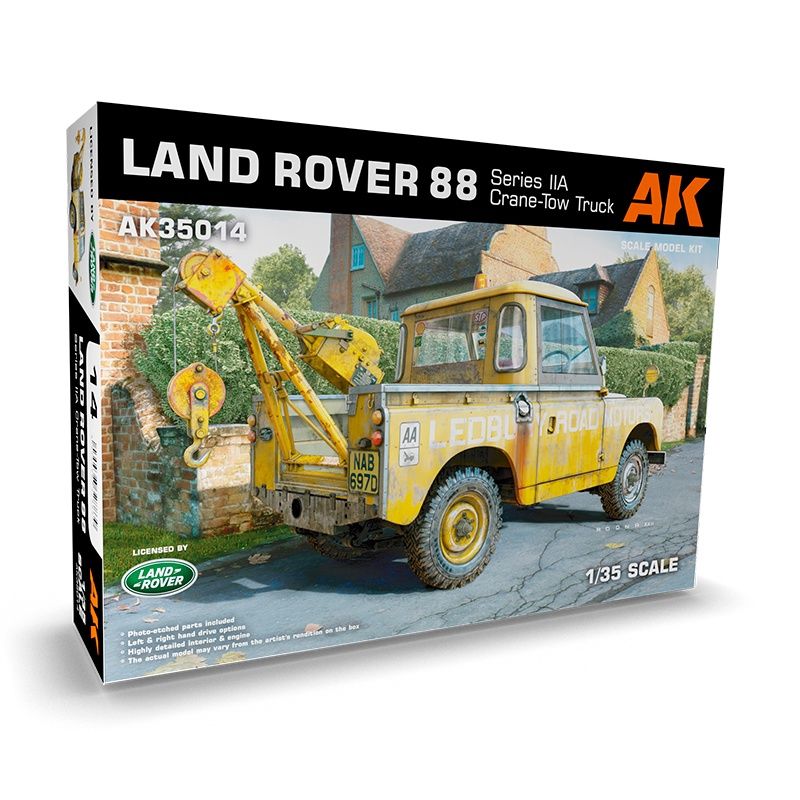 Cars, Bikes and Trucks AK Interactive 1/35 Land Rover 88 Series IIA -Crane / Tow Truck