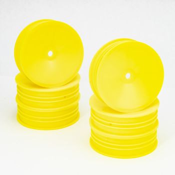 Dished Buggy 2WD Front Slim Flex Wheels (Yellow) (3 Pairs)