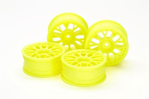 24mm Mesh Wheels + 2 Offset (Yellow) x4