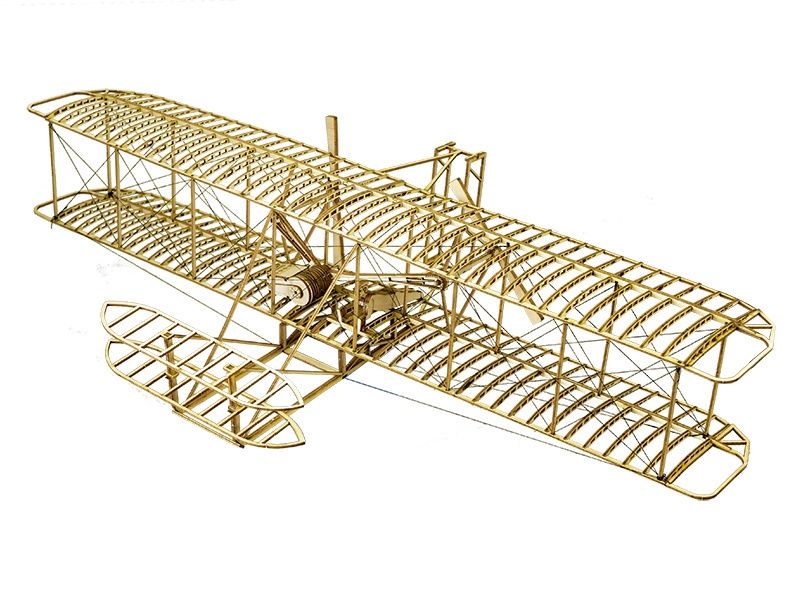 DW Wright Flyer 500mm 1:18 Scale Static Balsa Model Kit