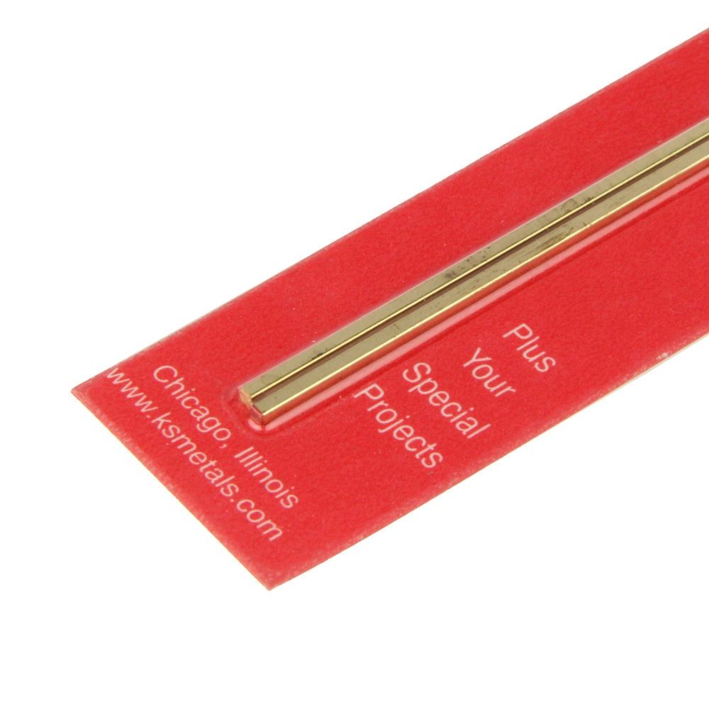 [815049] 1/16in 12in Square Bar Brass (2pcs)