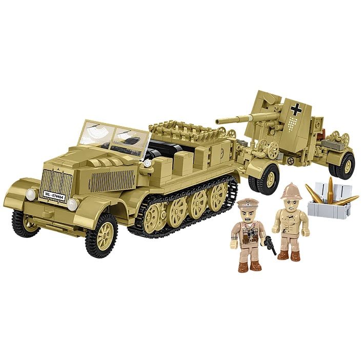 Military Cobi 1/35 Sd.Kfz.8 towing 8.8cm Flak 36 (975 Bricks)