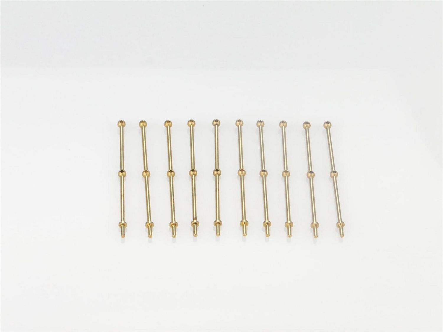 2 Hole Stanchion, Brass 40mm (Pk10)