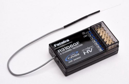 Futaba R3106GF 6-Channel Receiver - T-FHSS Mono HV