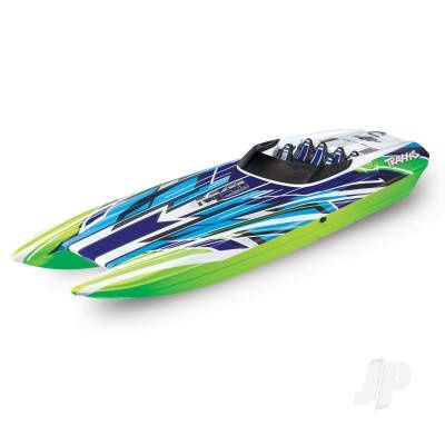 GreenX DCB M41 Widebody 1:10 40in Brushless Electric Catamaran Race Boat (+ TQi 2-ch, TSM, VXL-6s Marine, Velineon 540XL)
