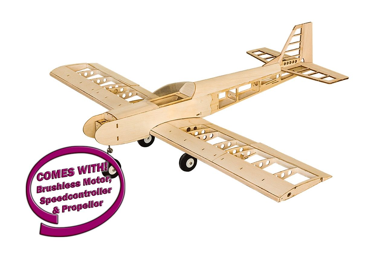 DW Low Wing Sport Balsa Kit 1.4M (950kv Motor, 40a ESC, Prop)