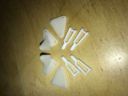 Control Horn and Clevis set 4pc (for Riot, Ruckus)
