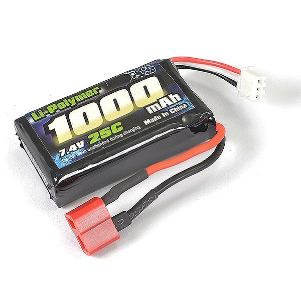 FTX Tracer Brushless LiPo Soft Pack 7.4v 1000mAh 25C (T-Plug)