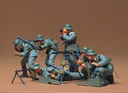Military Tamiya 1/35 German Machine Gun Troops