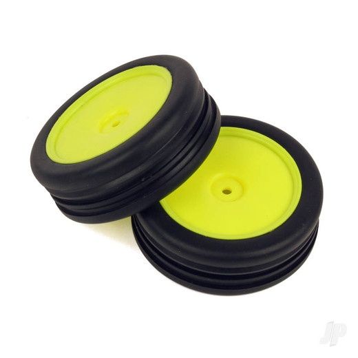 1:10 82mm Yellow Wheels/Tyres (12mm Hex)