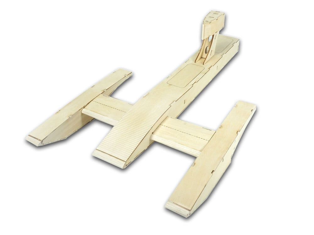 DW Outrigger Air Boat Kit Inc Motor, ESC, Servo, Prop