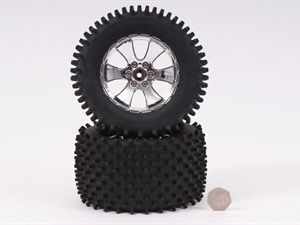 Wheel And Tyre Mini Spike Chrome (Pair)