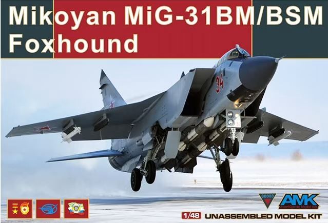 Aircraft AMK 1/48 Mikoyan MiG-31BM/BSM Foxhound