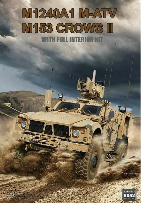 Military Ryefield 1/35 M1240A1 M-ATV (M153 Crows II ) with Full Interior