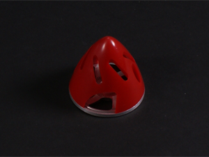Gemfan Airflow Aluminium Backplate Spinner 51mm Red