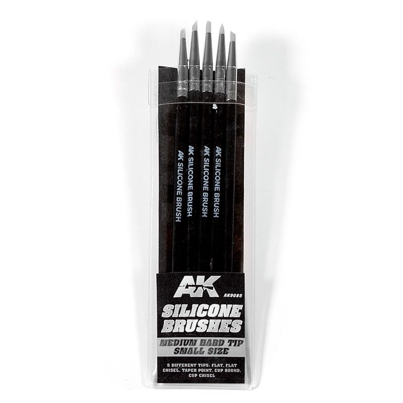 Silicone Brushes - Medium Hard Tip, Small