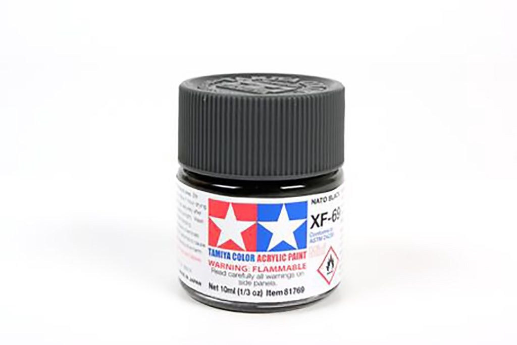XF-69 Flat Nato Black Acrylic Paint