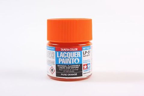 LP-51 Gloss Pure Orange Lacquer Paint