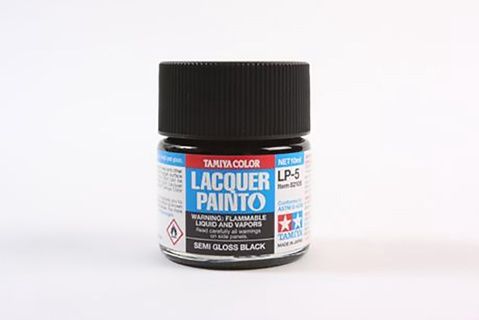 LP-5 Semi-Gloss Black Lacquer Paint