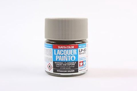 LP-63 Metallic Titanium Silver Lacquer Paint