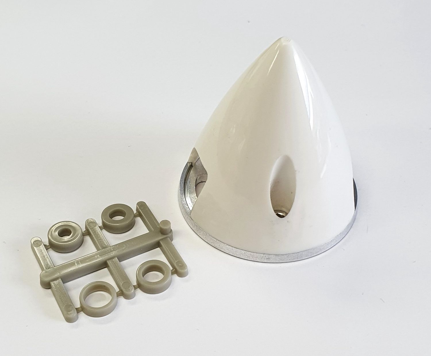 Gemfan Ally Backplate Nylon Spinner 45mm White