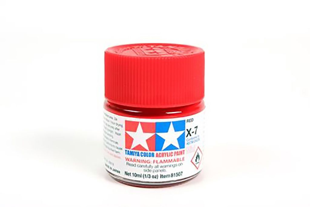 X-7 Gloss Red Acrylic Paint