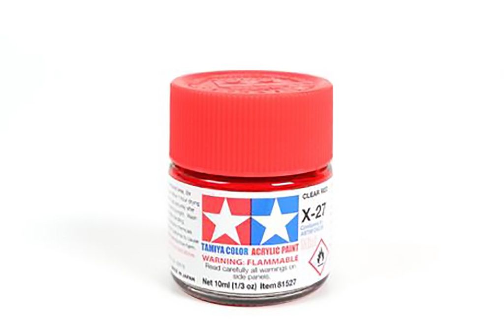 X-27 Gloss Clear Red Acrylic Paint