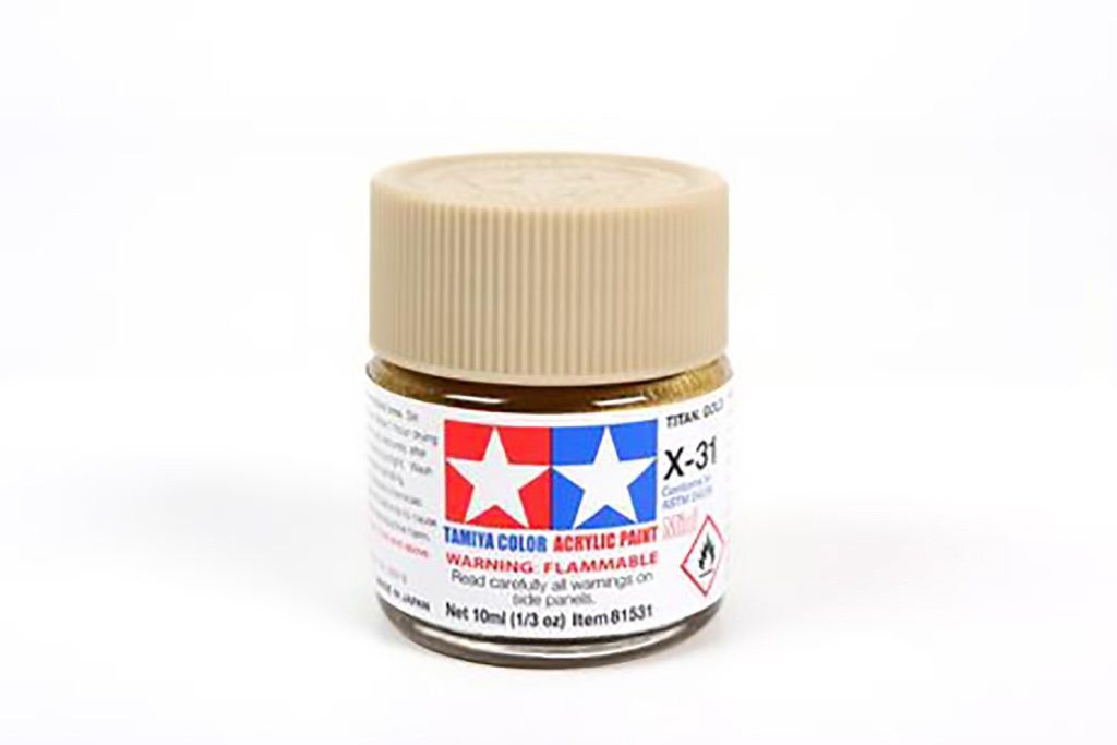 X-31 Gloss Titanium Gold Acrylic Paint