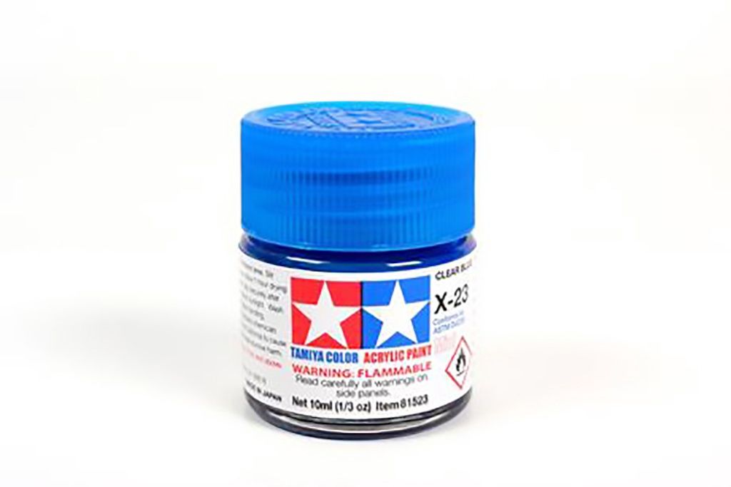 X-23 Gloss Clear Blue Acrylic Paint