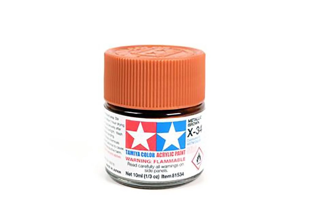 X-34 Gloss Metal Brown Acrylic Paint