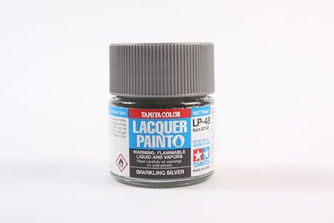 LP-48 Gloss Sparkling Silver Lacquer Paint