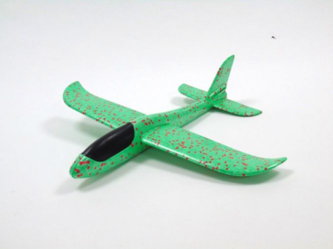 Max-Thrust Mini Chuck Glider Green with Red - 485mm Wing