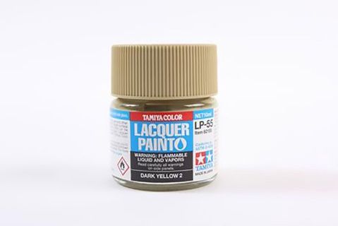 LP-55 Flat Dark Yellow 2 Lacquer Paint